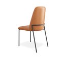 Ver imagem 3 de Kit 4 Cadeiras Estofadas Lucy Aço Carbono Couro Pu Caramelo