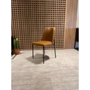 Ver imagem 5 de Kit 4 Cadeiras Estofadas Lucy Aço Carbono Couro Pu Caramelo