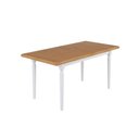 Ver imagem 1 de Mesa de Jantar em Madeira Údine 125x80cm Branco Natural Piratini