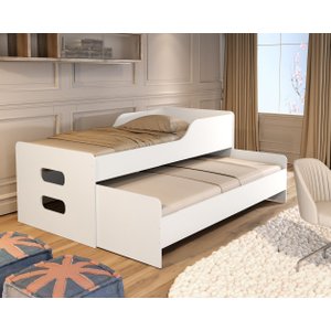 Bicama Bibox + Auxiliar c/ Estrado Reforçado cor: Branco