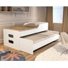 Bicama Bibox + Auxiliar c/ Estrado Reforçado cor: Branco - 1