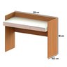 Escrivaninha Mesa Escritório Versa Home 120cm Escritorio 1 Gaveta - 5