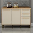 Ver mais imagens de Lavanderia Modulada Balcão 3 Portas e 2 Armários Aéreos com 1 Porta Salvador