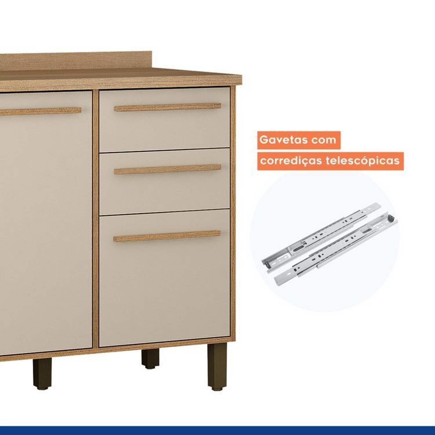 Lavanderia Modulada com 2 Armários Aéreos e Balcão 3 Portas Salvador - 16
