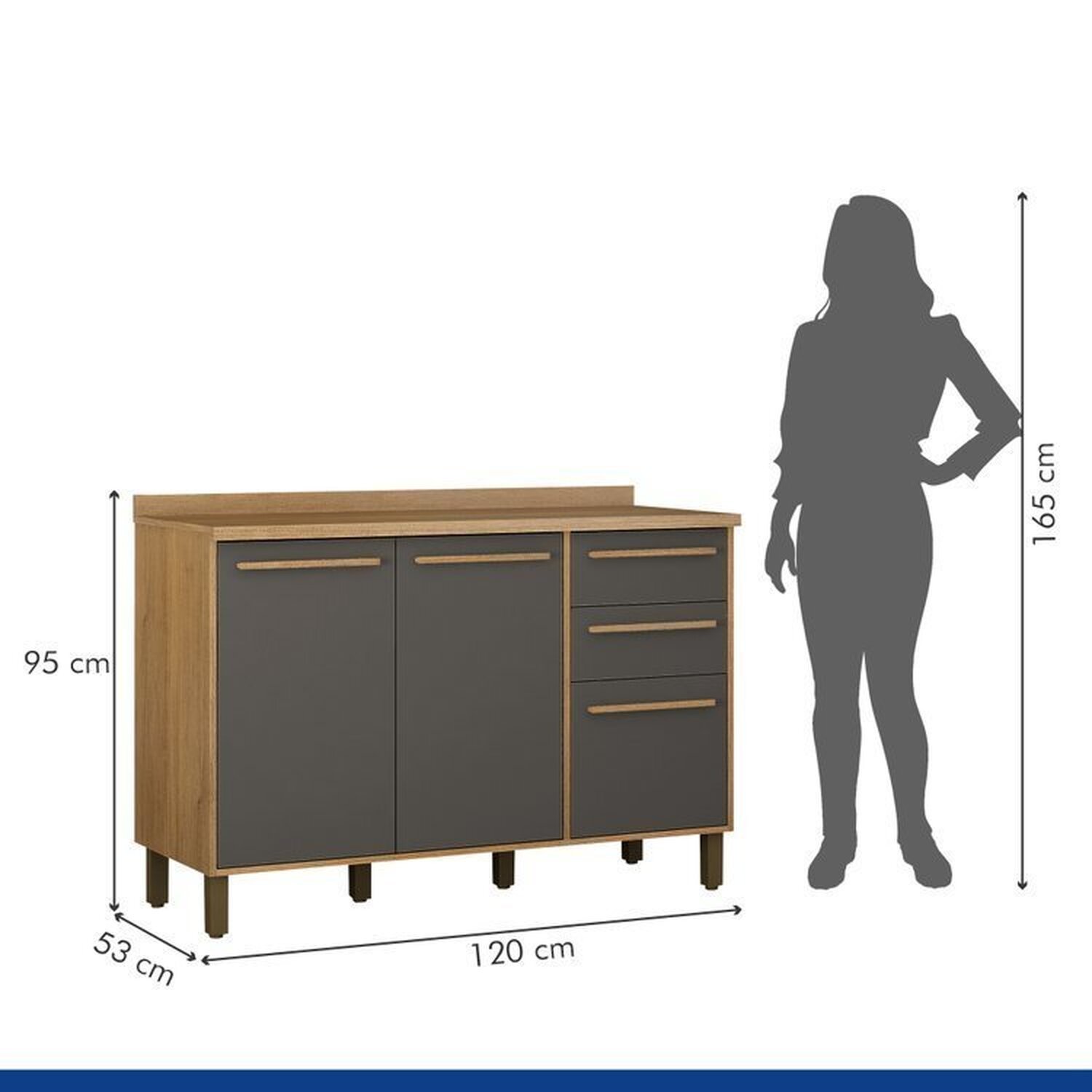 Lavanderia Modulada com 2 Armários Aéreos e Balcão 3 Portas Salvador - 18