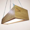 Ver imagem 5 de Luminária Teto Pendente Lustre Madeira Maciça Sala de Jantar