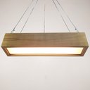 Ver imagem 6 de Luminária Teto Pendente Lustre Madeira Maciça Sala de Jantar