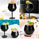 Ver imagem 3 de Taca Copo Termico 2 em 1 Inox Kit 2 Uni Coquetel Drink Vinho Conserva Bebida Gelada Festa Evento pra