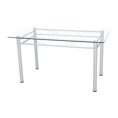 Mesa de Jantar Avulsa Retangular Palma 140x80 cm Branco Artefamol BASE 2001/362 - 1157