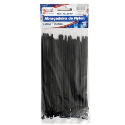 200 Abraçadeiras Fitas Lacres Nylon 3.6x150mm Cinta Plástica - 3