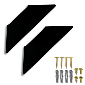 Dois Suportes Mão Francesa Formato Trapézio Reforçado Aço Alta Durabilidade