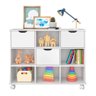 Nicho Organizador c/ 3 Gavetas com Rodízio Roterdã Q01 Branco/Branco - Amarena Móveis - 6