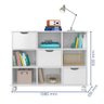 Nicho Organizador c/ 3 Gavetas com Rodízio Roterdã Q01 Branco/Branco - Amarena Móveis - 4