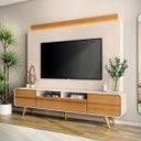 Ver imagem 2 de Estante Painel para Tv 85 Polegadas Lazares 220x191-off White-cinamomomo-edecasamoveis