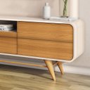 Ver imagem 4 de Estante Painel para Tv 85 Polegadas Lazares 220x191-off White-cinamomomo-edecasamoveis