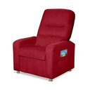 Ver imagem 2 de Cadeira Poltrona do Papai Reclinável Confortável Suede Vermelho
