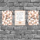 Ver imagem 1 de Kit 3 Placas Decorativas Dias em que Orei 18x27cm