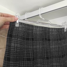 10 Cabides de Presilha para Saia Loja Plástico Transparente 31,5cm Cinquetti - 4
