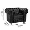 Ver imagem 3 de Poltrona Luiz XV Via Encanto Courano Marrom Café