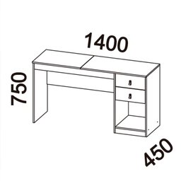 Penteadeira Versa Home 140cm 2 Gavetas - 3