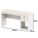 Ver imagem 6 de Penteadeira Versa Home 140cm 2 Gavetas