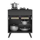 Ver imagem 4 de Balcão Cozinha para Cooktop 70cm 1 Porta 1 Gaveta Veneza Multimóveis V3706 Preto