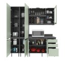 Ver imagem 4 de Cozinha Compacta Margarida 200cm com Tampo, 4 Peças, 8 Portas e 3 Gavetas com Divisor de Talheres