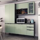 Ver imagem 1 de Cozinha Compacta Margarida 200cm com Tampo, 4 Peças, 8 Portas e 3 Gavetas com Divisor de Talheres