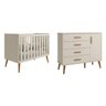 Quarto de Bebê Completo com Cômoda Sapateira 4 Gavetas 1 Porta e Berço Isis - 1