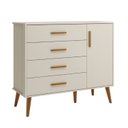 Ver mais imagens de Quarto de Bebê Completo com Cômoda Sapateira 4 Gavetas 1 Porta e Berço Isis