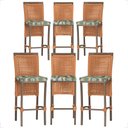 Ver imagem 1 de 6 Banqueta em Alumínio Roma Fendi Corda Náutica Tecido 5