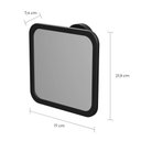 Ver imagem 2 de Espelho com Adesivo Preto Fosco 17 x 7,4 x 21,9 cm - AD4/Esp*Pr-Fos - Astra