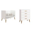 Ver imagem 1 de Quarto de Bebê Completo com Cômoda 4 Gavetas e Berço Isis