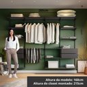 Ver imagem 5 de Closet Aberto Modular para Casal 265cm Eternity Preto
