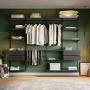Ver imagem 4 de Closet Aberto Modular para Casal 265cm Eternity Preto