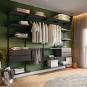 Ver imagem 1 de Closet Aberto Modular para Casal 265cm Eternity Preto