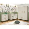 Quarto de Bebê Completo com Cômoda 4 Gavetas e Berço Isis - 9