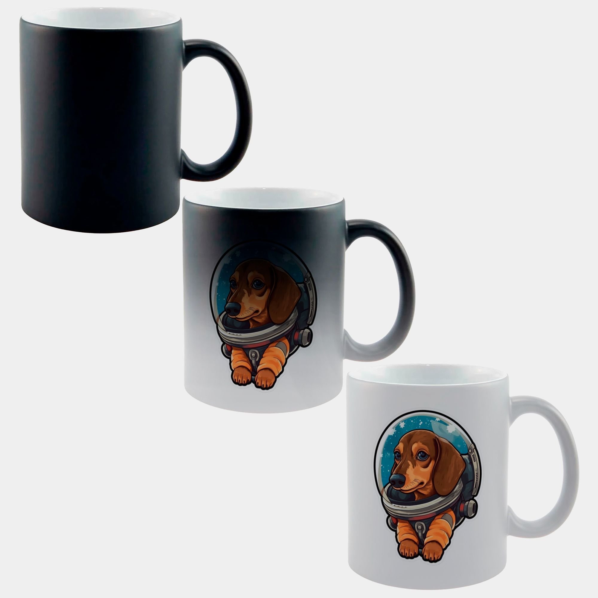 Caneca Mágica Fosca 325ml Y1 Cachorro Salsicha Astronauta - 1