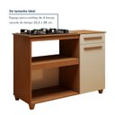 Ver imagem 7 de Balcão Cooktop 4 Bocas 1 Porta 1 Gaveta Chicago