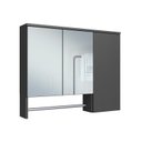 Ver imagem 3 de Armário Espelheira para Banheiro Olívia com 3 Portas e Toalheiro