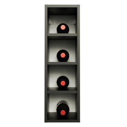 Adega Madesa 20 cm para Cozinhas Reims, Glamy e Agata Preto Cor:Preto - 3