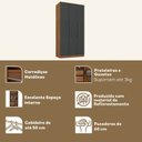 Ver mais imagens de Quarto Juvenil Completo com Beliche e Guarda Roupa Nápoles Espresso Móveis