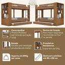 Ver imagem 7 de Quarto Juvenil Completo com Beliche e Guarda Roupa Nápoles Espresso Móveis