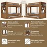 Quarto Juvenil Completo com Beliche e Guarda Roupa Nápoles Espresso Móveis - 7
