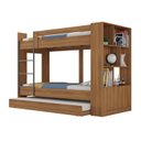 Ver imagem 4 de Quarto Juvenil Completo com Beliche e Guarda Roupa Nápoles Espresso Móveis