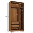 Ver imagem 6 de Quarto Juvenil Completo com Beliche e Guarda Roupa Nápoles Espresso Móveis