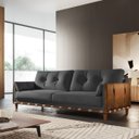 Ver imagem 1 de Sofá 3 Lugares Texas Living 2m D33 Base em Madeira Linho:tramado Grafite