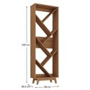 Ver imagem 5 de Kit 3 Estantes Multiuso para Livro 199cmx204cm Helena 