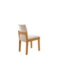 Ver imagem 5 de Conjunto de Jantar Mesa Áustria 160cm x 80cm Tampo MDF/Vidro com 6 Cadeiras Mônaco Yescasa Marrom/Castanho Cinamomo/Creme/Off White