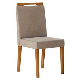 Kit 8 Cadeiras de Jantar Alana N04 Linho Areia/Ipê - Mpozenato - 5